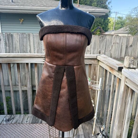 Lovers + Friends Dresses & Skirts - Lovers + Friends Faux Shearling Mini Dress  Aspen Night Out